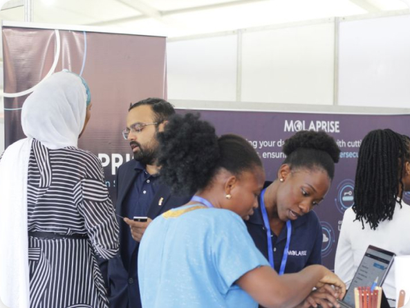 Molaprise employee at tech fair